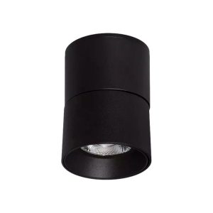 Spot okrągły czarny Romeo LED 7W biały neutralny IP20 Abruzzo 914482 Spot okrągły czarny Romeo LED 7W biały neutralny IP20 Abruzzo 914482