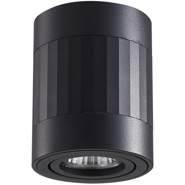 Spot okrągły czarny RUBIN 1xGU10x10W wym:10x8x8cm IP20 Polux 914473