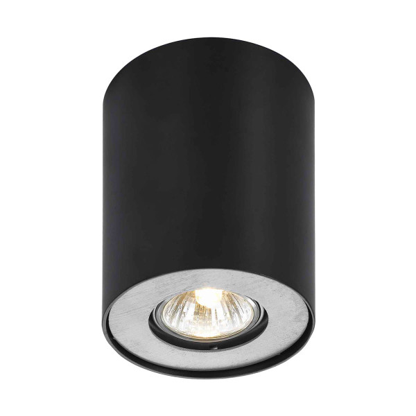 Spot okrągły czarny SHANNON 1xGU10x50W wym:12x10,3x10,3cm IP20 Italux 915288