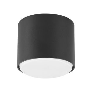 Spot okrągły czarny Spotlight 1xGX53x30W wym:5,5x8x8cm IP20 Videx 914548