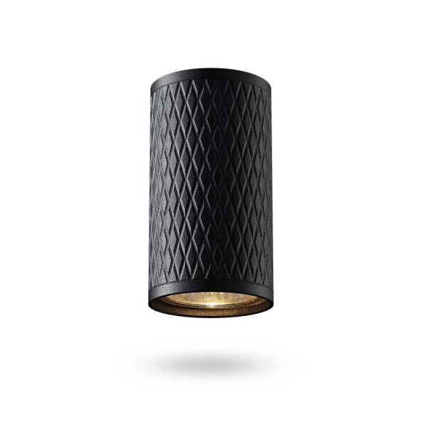 Spot okrągły czarny Talen 1xGU10x30W wym:11x5,5x5,5cm IP20 Videx 914504