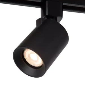 Spot okrągły czarny Track 1xGU10x5W wym:12,5×6,7×6,7cm IP20 Lucide 909644
