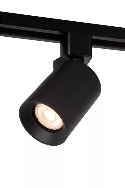 Spot okrągły czarny Track 1xGU10x5W wym:12,5x6,7x6,7cm IP20 Lucide 909644