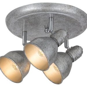 Spot okrągły srebrny antyczny Thelma 3xE14x15W wym:14x26x26cm IP20 Rabalux 908692