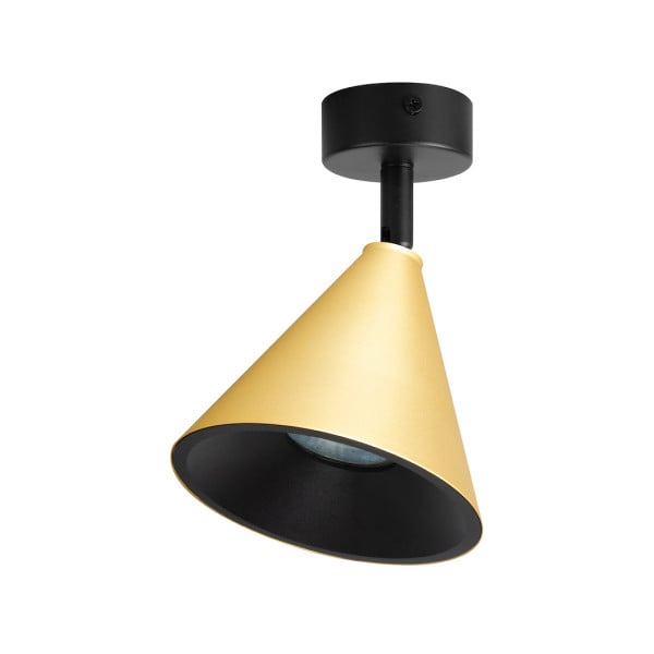 Spot okrągły złoto-czarny CONE 1xGU10x10W wym:16,5x10x12cm IP20 Milagro 909116