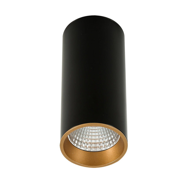 Spot okrągły złoto-czarny MOLDES LED 12W biały neutralny IP20 Italux 914439