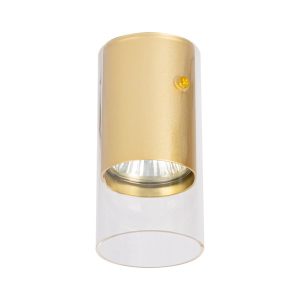 Spot okrągły złoto-przezroczysty Ricky 1xGU10x10W wym:12x6x6cm IP20 Milagro 913409 Spot okrągły złoto-przezroczysty Ricky 1xGU10x10W wym:12x6x6cm IP20 Milagro 913409