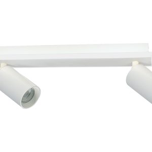 Spot Parma 3-punktowy 2xGU10+LED metalowy biały 261040 Spot Parma 3-punktowy 2xGU10+LED metalowy biały 261040