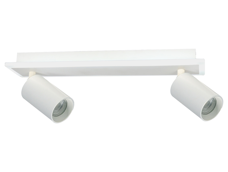 Spot Parma 3-punktowy 2xGU10+LED metalowy biały 261040