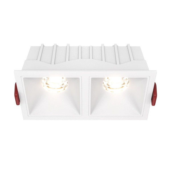 Spot prostokątny biały ALFA LED LED 20W biały ciepły IP20 Maytoni 914881