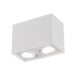 Spot prostokątny biały BISCUIT 2xGU10x35W wym:12,5×17,8×9,6cm IP20 Trio 913410 Spot prostokątny biały BISCUIT 2xGU10x35W wym:12,5×17,8×9,6cm IP20 Trio 913410