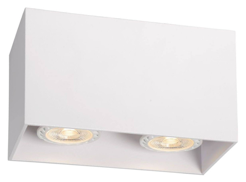 Spot prostokątny biały BODI 2xGU10x50W wym:9,5x16,5x8,25cm IP20 Lucide 913872