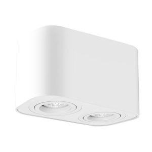 Spot prostokątny biały Kobald 2xGU10x10W wym:10,5x18x9,3cm IP20 Rabalux 914420 Spot prostokątny biały Kobald 2xGU10x10W wym:10,5x18x9,3cm IP20 Rabalux 914420