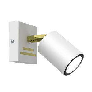 Spot prostokątny biały mat-złoty połysk Striper 1xGU10x8W IP20 Luminex 904955 Spot prostokątny biały mat-złoty połysk Striper 1xGU10x8W IP20 Luminex 904955