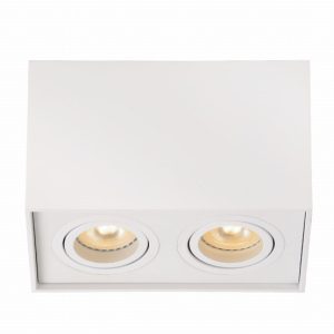 Spot prostokątny biały TUBE 2xGU10x42W wym:12,5×18,5×9,6cm IP20 Lucide 915285 Spot prostokątny biały TUBE 2xGU10x42W wym:12,5×18,5×9,6cm IP20 Lucide 915285