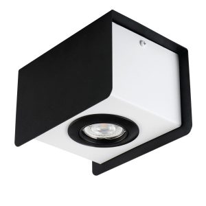 Spot prostokątny czarno-biały TORIM 1xGU10x35W wym:11x17x12cm IP20 Kanlux 913881 Spot prostokątny czarno-biały TORIM 1xGU10x35W wym:11x17x12cm IP20 Kanlux 913881