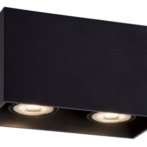 Spot prostokątny czarny BODI 2xGU10x50W wym:9,5×16,5×8,25cm IP20 Lucide 913870 Spot prostokątny czarny BODI 2xGU10x50W wym:9,5×16,5×8,25cm IP20 Lucide 913870