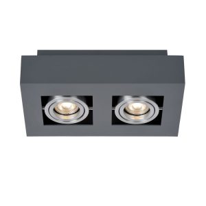 Spot prostokątny czarny-chromowany CASEMIRO 2xGU10x50W IP20 Italux 915160 Spot prostokątny czarny-chromowany CASEMIRO 2xGU10x50W IP20 Italux 915160