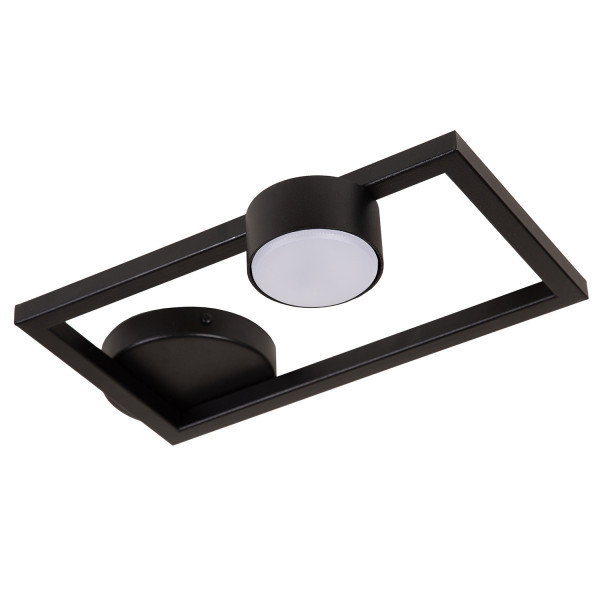 Spot prostokątny czarny FRAME 1xGX53x12W wym:7,7x33,5x23,5cm IP20 Sigma 909145