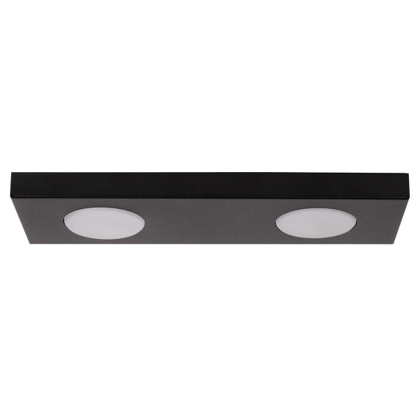 Spot prostokątny czarny HERO 2xGX53x12W wym:3x35x12cm IP20 Sigma Lighting 915100