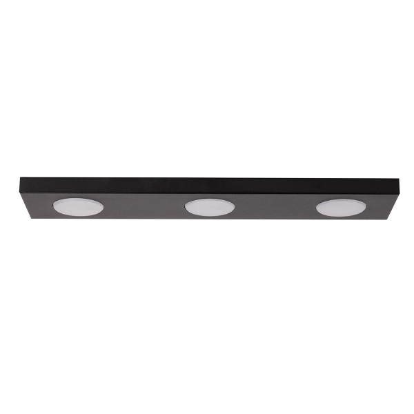 Spot prostokątny czarny HERO 3xGX53x12W wym:3x55x12cm IP20 Sigma Lighting 915057