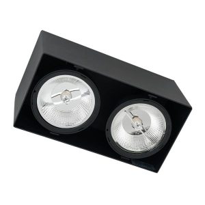 Spot prostokątny czarny PLAZA 2xGU10x40W wym:13x28x14,5cm IP20 Milagro 915040 Spot prostokątny czarny PLAZA 2xGU10x40W wym:13x28x14,5cm IP20 Milagro 915040