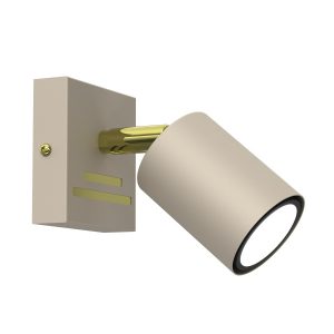 Spot prostokątny kremowo-złoty połysk Striper 1xGU10x8W IP20 Luminex 905058 Spot prostokątny kremowo-złoty połysk Striper 1xGU10x8W IP20 Luminex 905058