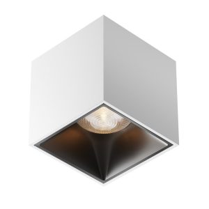 Spot reflektor kwadratowy biały ALFA LED LED 12W biały ciepły IP20 Maytoni 912029