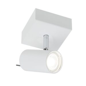 Spot reflektor kwadratowy biały FUSSA 1xGU10x10W wym:15x14x10cm IP20 Shilo 904977