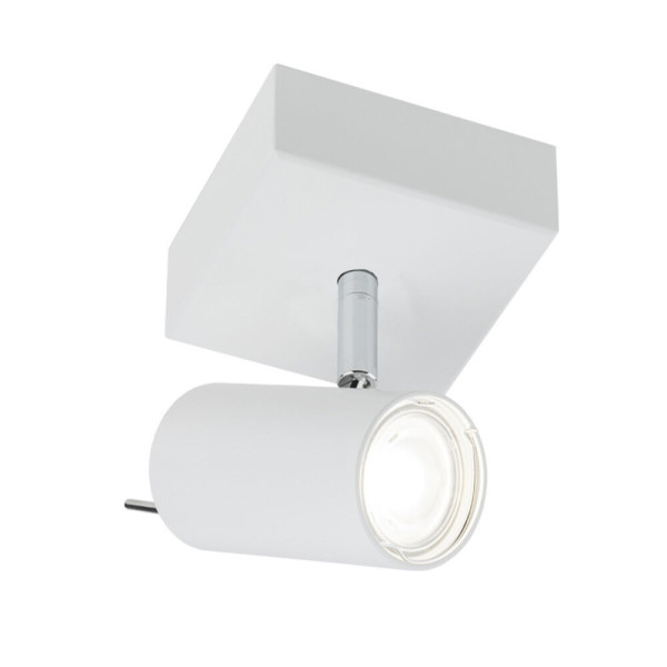 Spot reflektor kwadratowy biały FUSSA 1xGU10x10W wym:15x14x10cm IP20 Shilo 904977