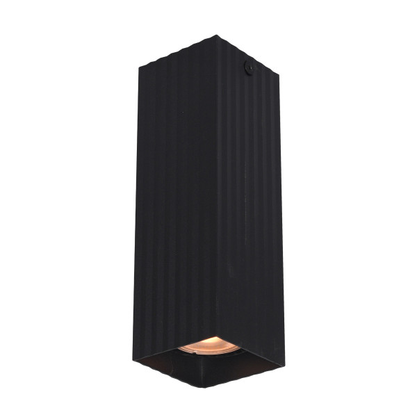 Spot reflektor kwadratowy czarny piaskowany TECNO 1xGU10x10W IP20 Italux 905046