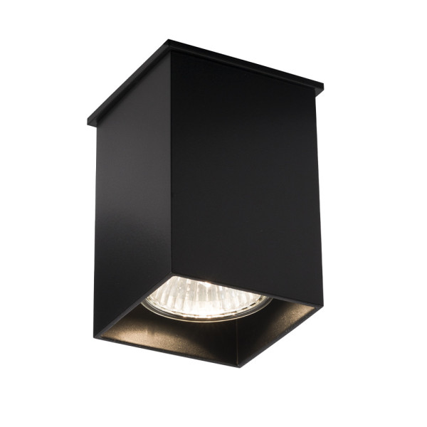 Spot reflektor kwadratowy czarny TODA 1xGU10x10W wym:9x6,5x6,5cm IP20 Shilo 914375