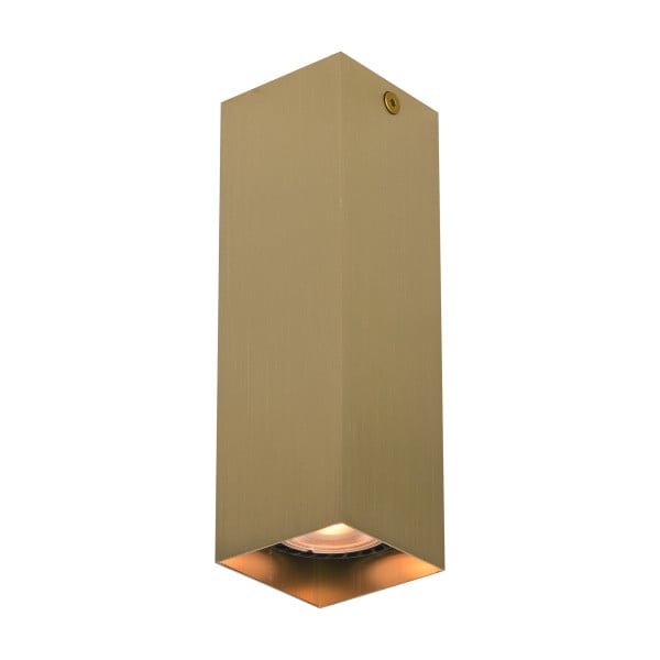 Spot reflektor kwadratowy mosiężno-czarny ANDER 1xGU10x10W IP20 Italux 912011