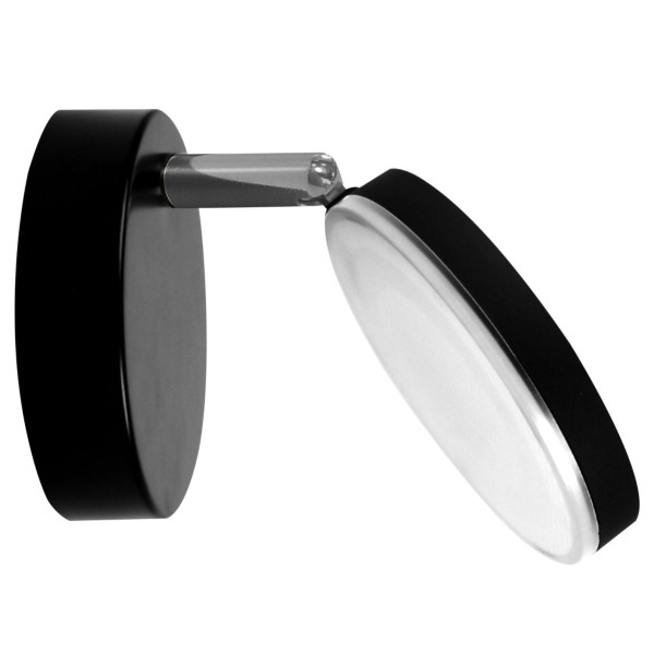 Spot reflektor okrągły czarny CAPRI LED 5W biały ciepły IP20 Polux 909199