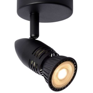 Spot reflektor okrągły czarny CARO 1xGU10x5W wym:13x9x9cm IP20 Lucide 909689 Spot reflektor okrągły czarny CARO 1xGU10x5W wym:13x9x9cm IP20 Lucide 909689