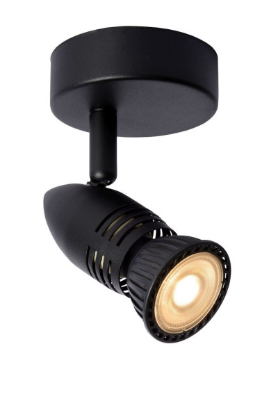 Spot reflektor okrągły czarny CARO 1xGU10x5W wym:13x9x9cm IP20 Lucide 909689