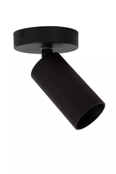 Spot reflektor okrągły czarny CLUBS 1xGU10x40W wym:17,7x10x10cm IP20 Lucide 905027