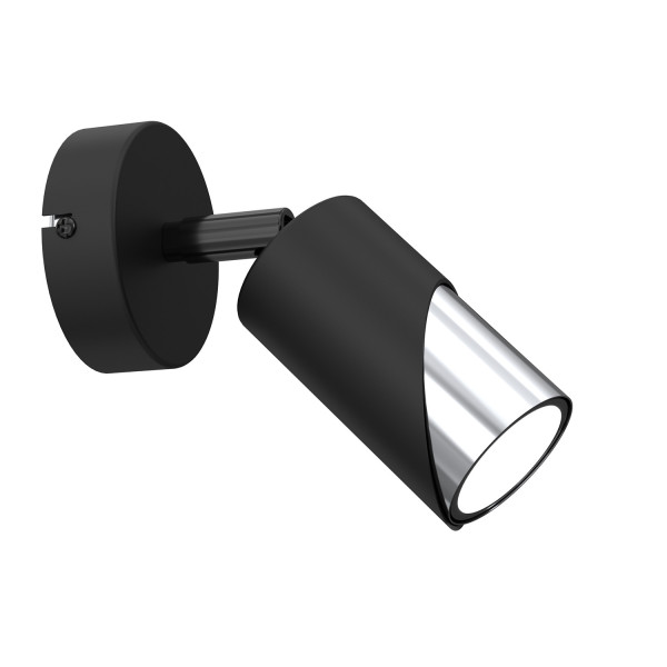 Spot reflektor okrągły czarny mat-chromowany Shift 1xGU10x15W IP20 Luminex 904978