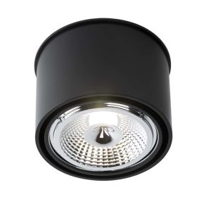 Spot reflektor okrągły czarny MIKI 1xGU10x18W wym:10×14,5×14,5cm IP20 Shilo 914551