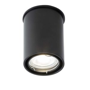 Spot reflektor okrągły czarny OSAKA 1xGU10x10W wym:10×7,5×7,5cm IP20 Shilo 912042