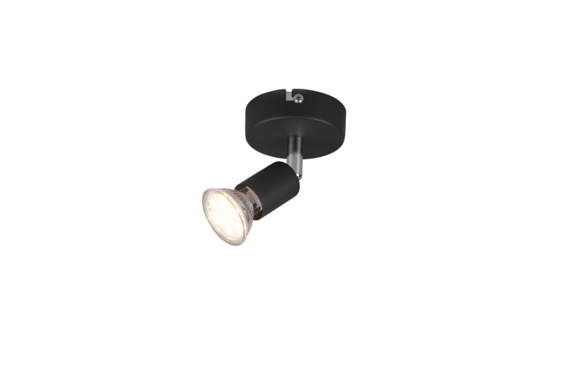 Spot reflektor okrągły czarny PARIS 1xGU10x35W wym:11x8x8cm IP20 RL 909690