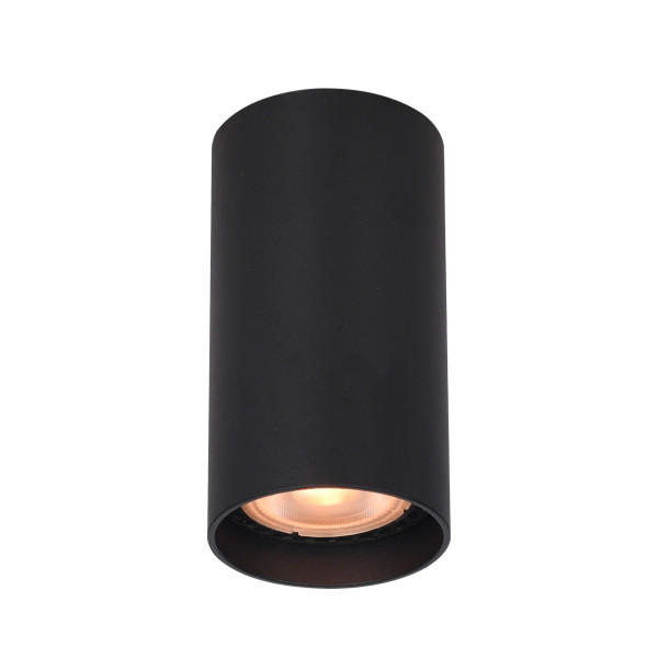 Spot reflektor okrągły czarny piaskowany LOPUS 1xGU10x10W IP20 Italux 911974