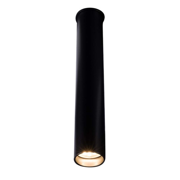 Spot reflektor okrągły czarny YABU 1xGU10x4W wym:25,3x4x4cm IP20 Shilo 914460