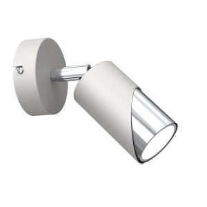 Spot reflektor okrągły jasnoszaro-chromowany Shift 1xGU10x15W IP20 Luminex 905030