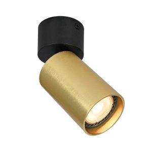 Spot reflektor okrągły mosiężno-czarny NESTO 1xGU10x10W IP20 Italux 908699