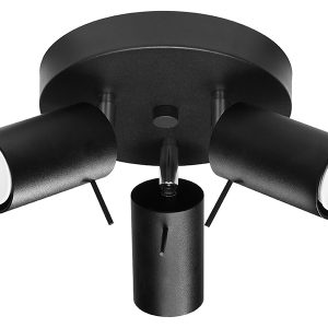 Spot Ring 3-punktowy 20 cm stalowy czarny 52580 Spot Ring 3-punktowy 20 cm stalowy czarny 52580