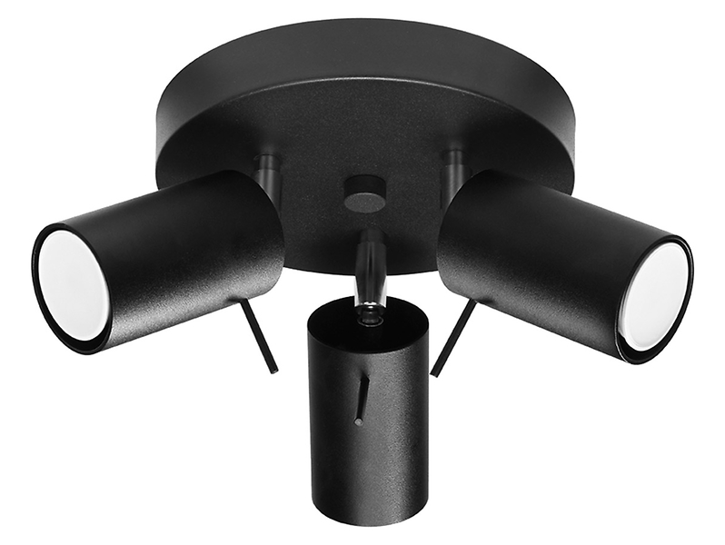Spot Ring 3-punktowy 20 cm stalowy czarny 52580