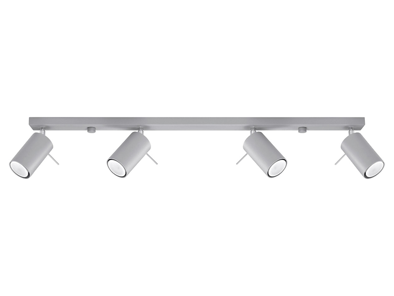 Spot Ring 4-punktowy 80 cm stalowy szary 52451