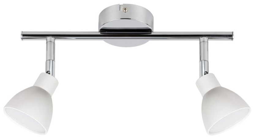 Spot ROY biały chromowany LED 2x10W Ciepła biel 960lm Candellux 866633