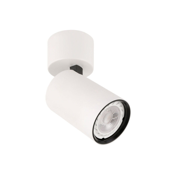 Spot ruchomy biało-czarny LACONI 1xGU10x35W wym:13x6,5x6,5cm IP20 Italux 866246